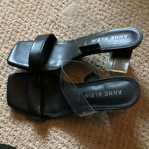 Anne Klein Black Heeled Sandals
